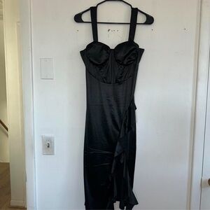 Inspired Hearts Black Strapless Dress